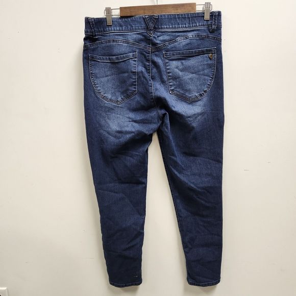 Democracy Womens Ab Technology Mid Rise Ankle Jeans Size 12 Dark Wash - Picture 1 of 7